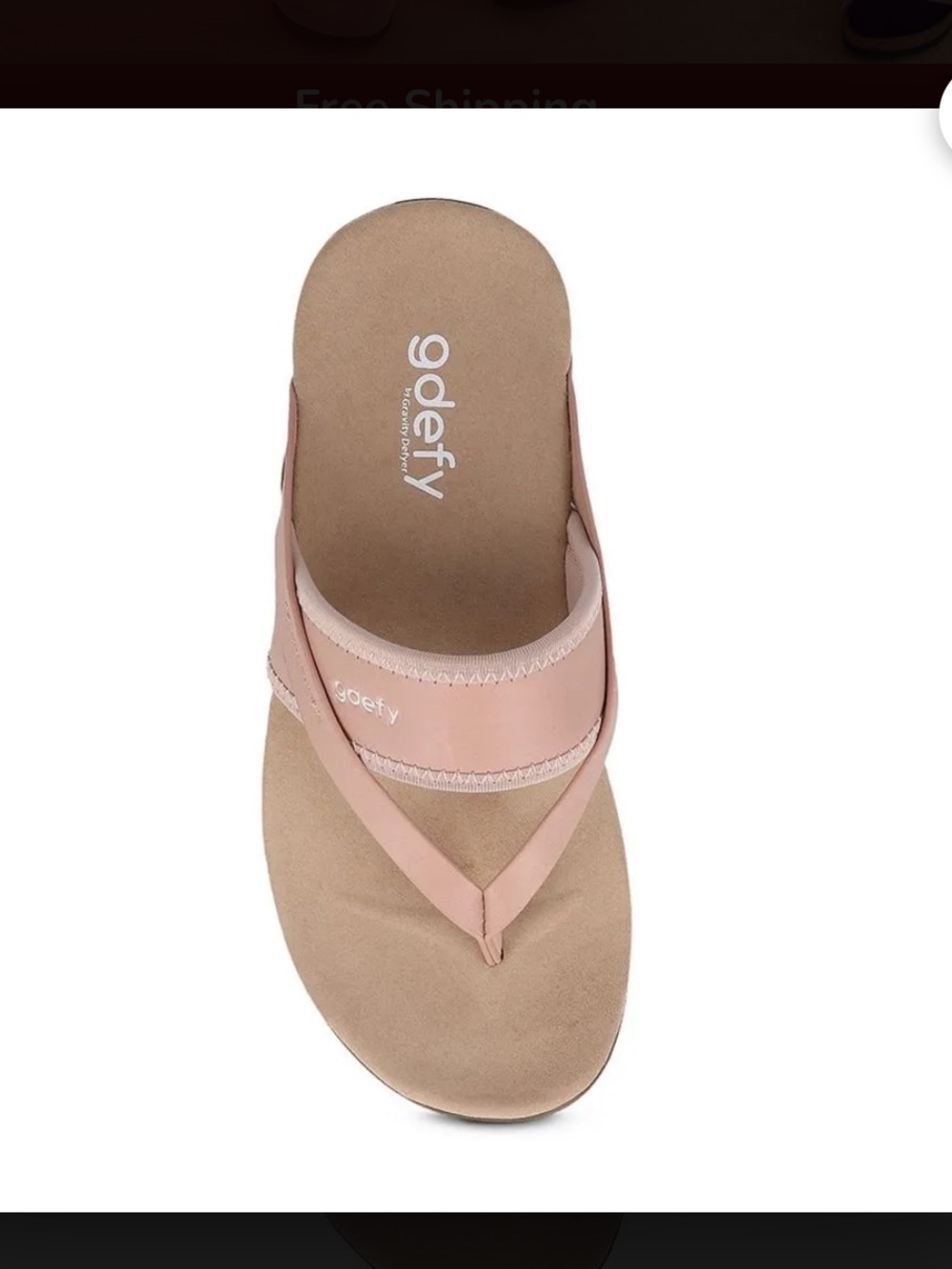 NWOT, GDEFY Gimor Orthotic Thong Sandals VersoShock premium leather upper SZ 11